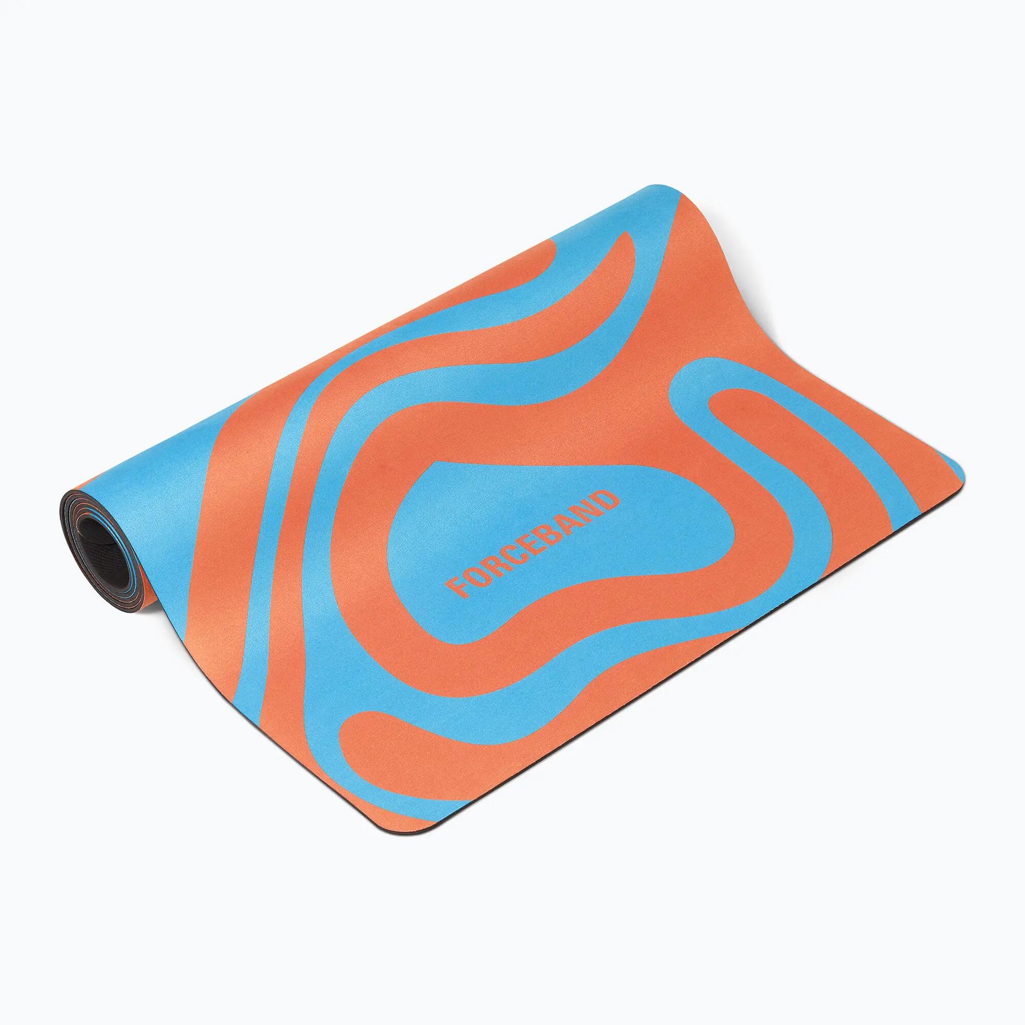 Mata do jogi/fitness FORCEBAND Abstract Orange 4 3/7