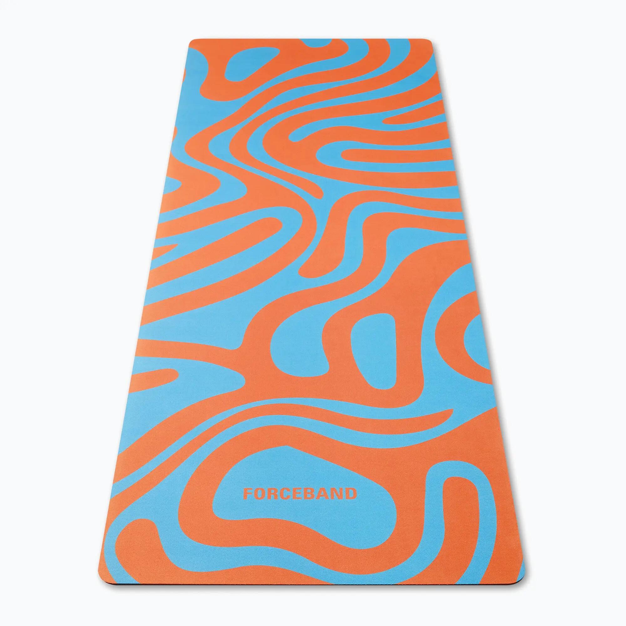 Mata do jogi/fitness FORCEBAND Abstract Orange 4 2/7