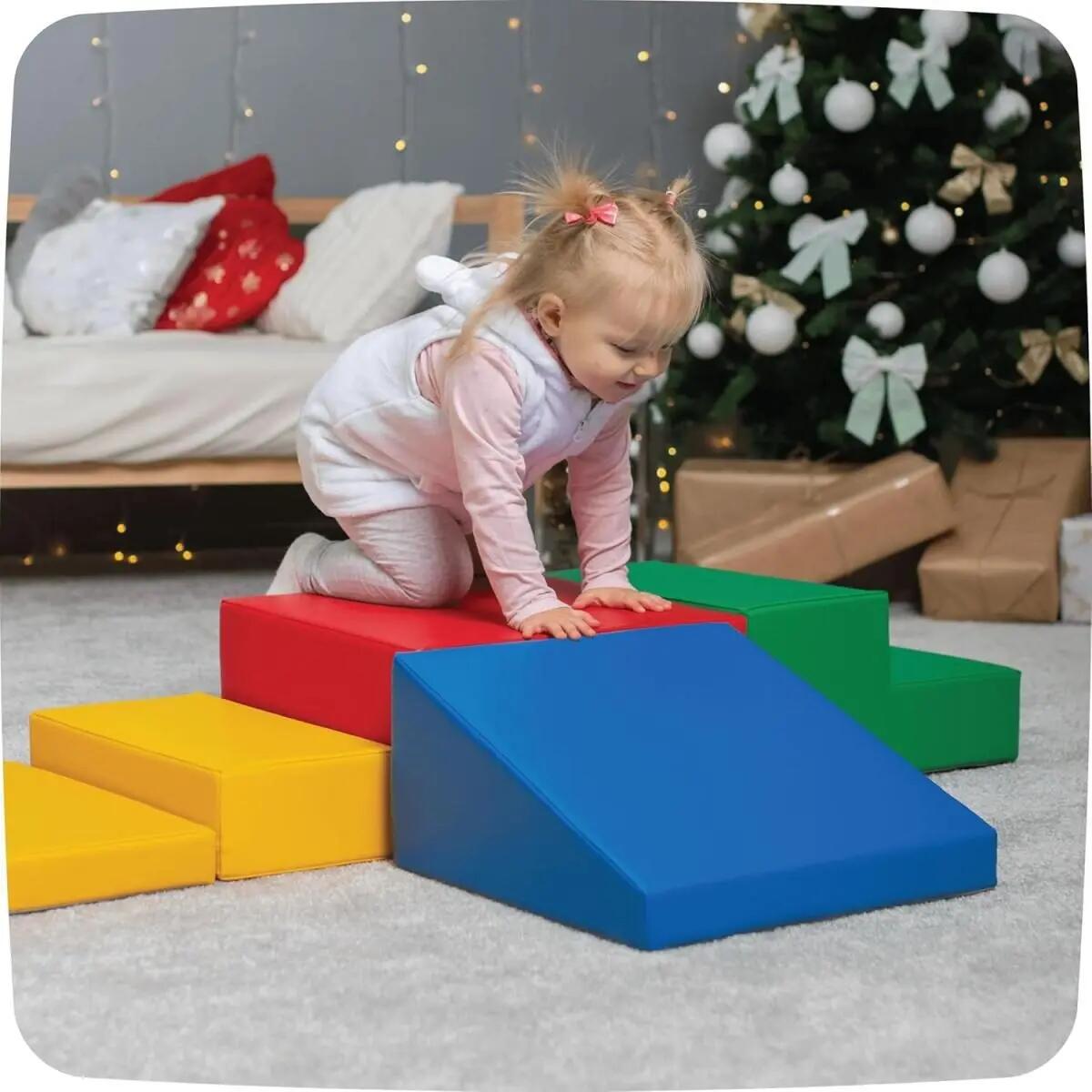 Juego de bloques de espuma multicolor. 3/7