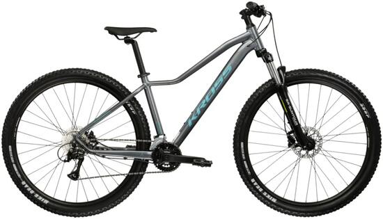 Rower górski MTB Kross Lea 4.0 27,5" XS (14") 16 biegów szary turkusowy połysk