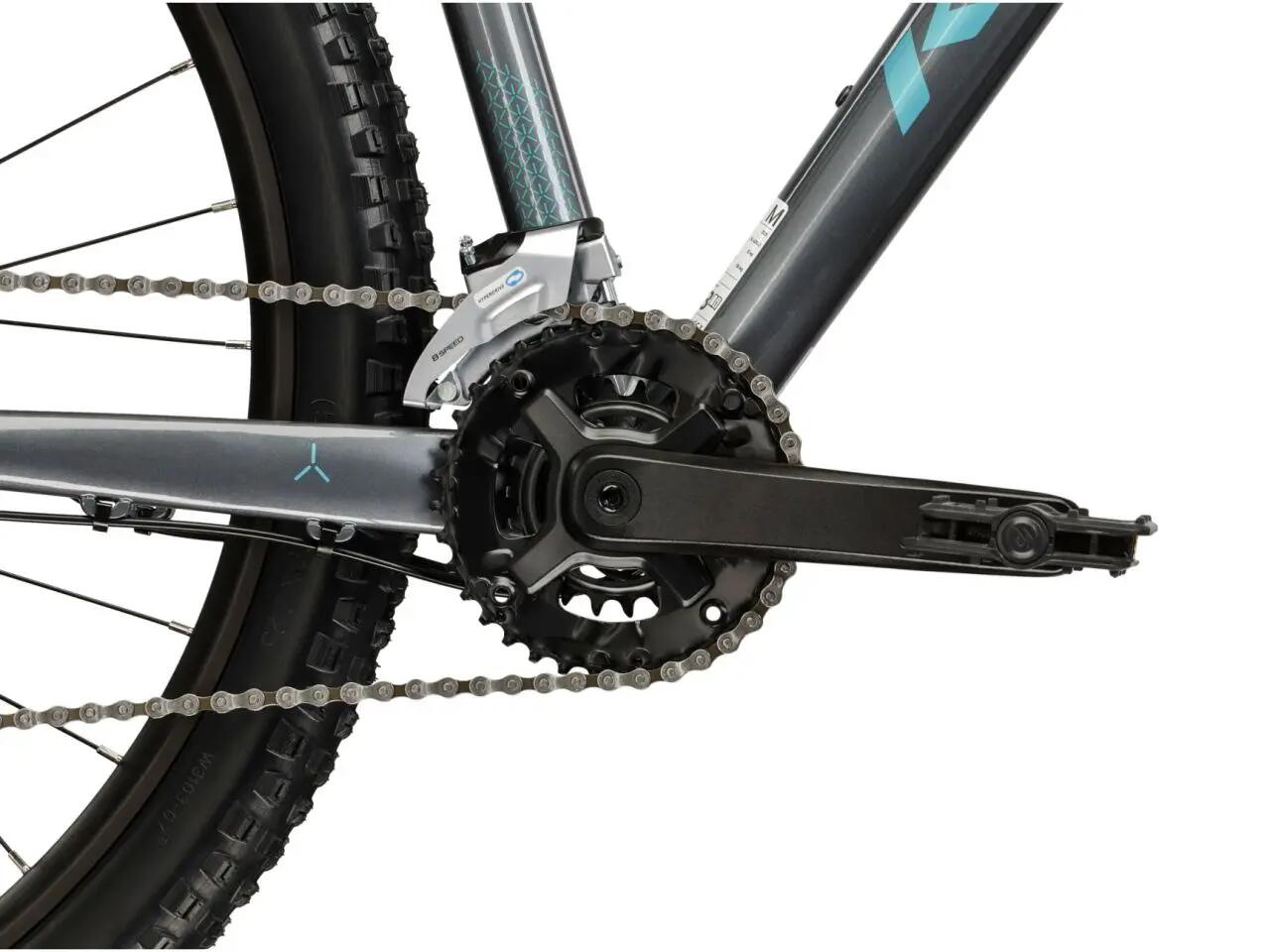 Rower górski MTB Kross Lea 4.0 27,5" M (17") 16 biegów szary turkusowy połysk 7/7