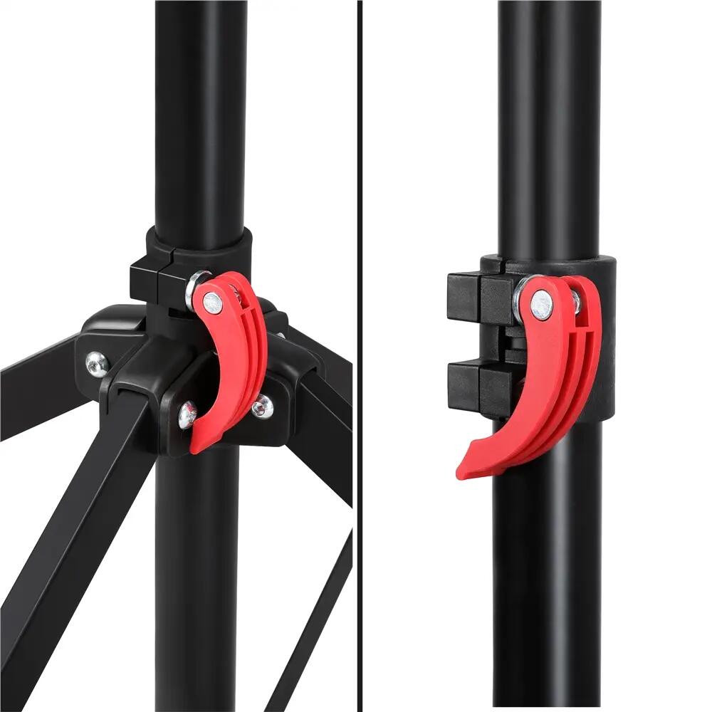 Pied d'atelier vélo réglable pliable avec blocage rapide charge max 30 kg noir 7/10