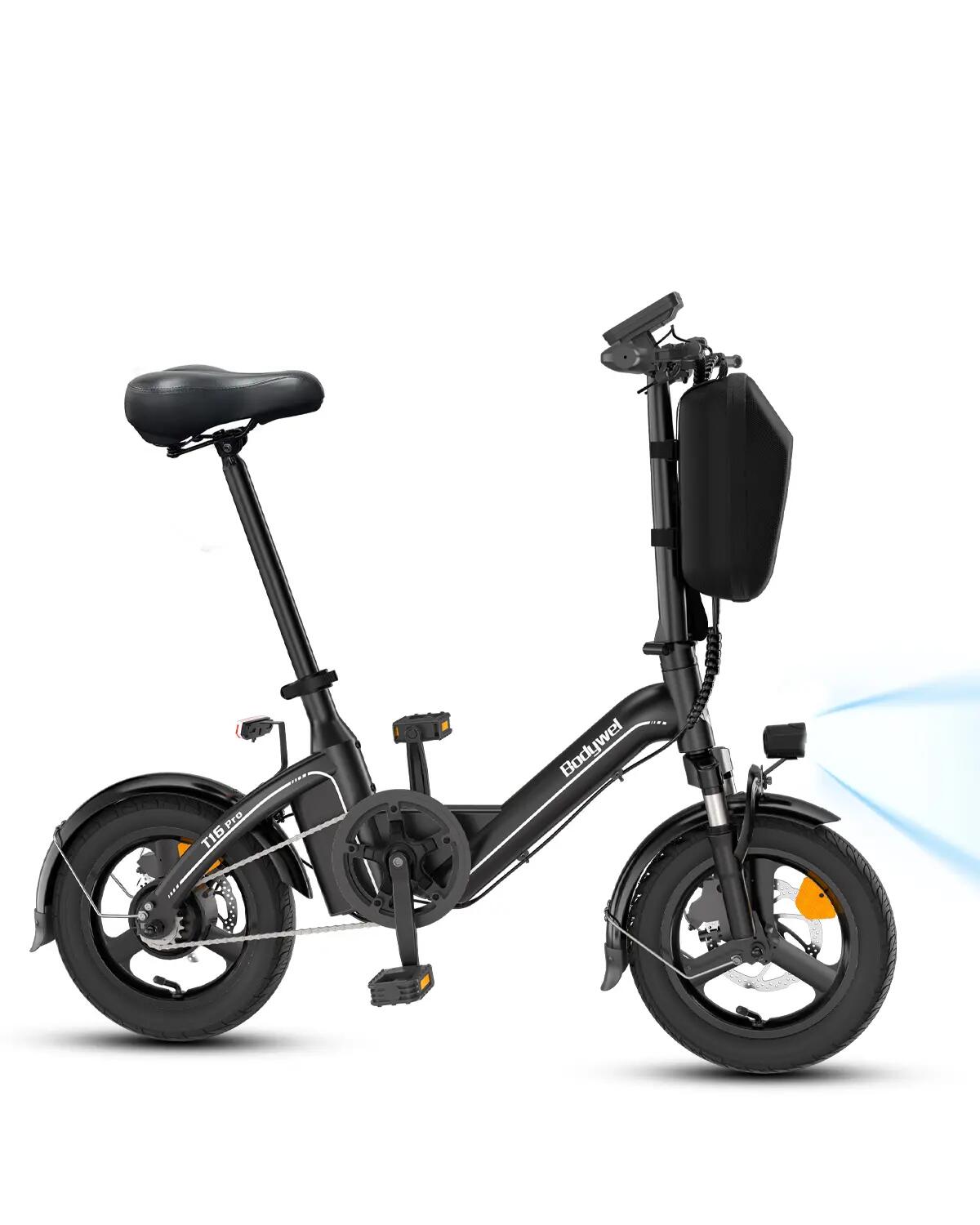 Bicicleta elétrica Bodywel T16PRO, bateria 36V 10,4Ah, pneus 14 polegadas 2/7
