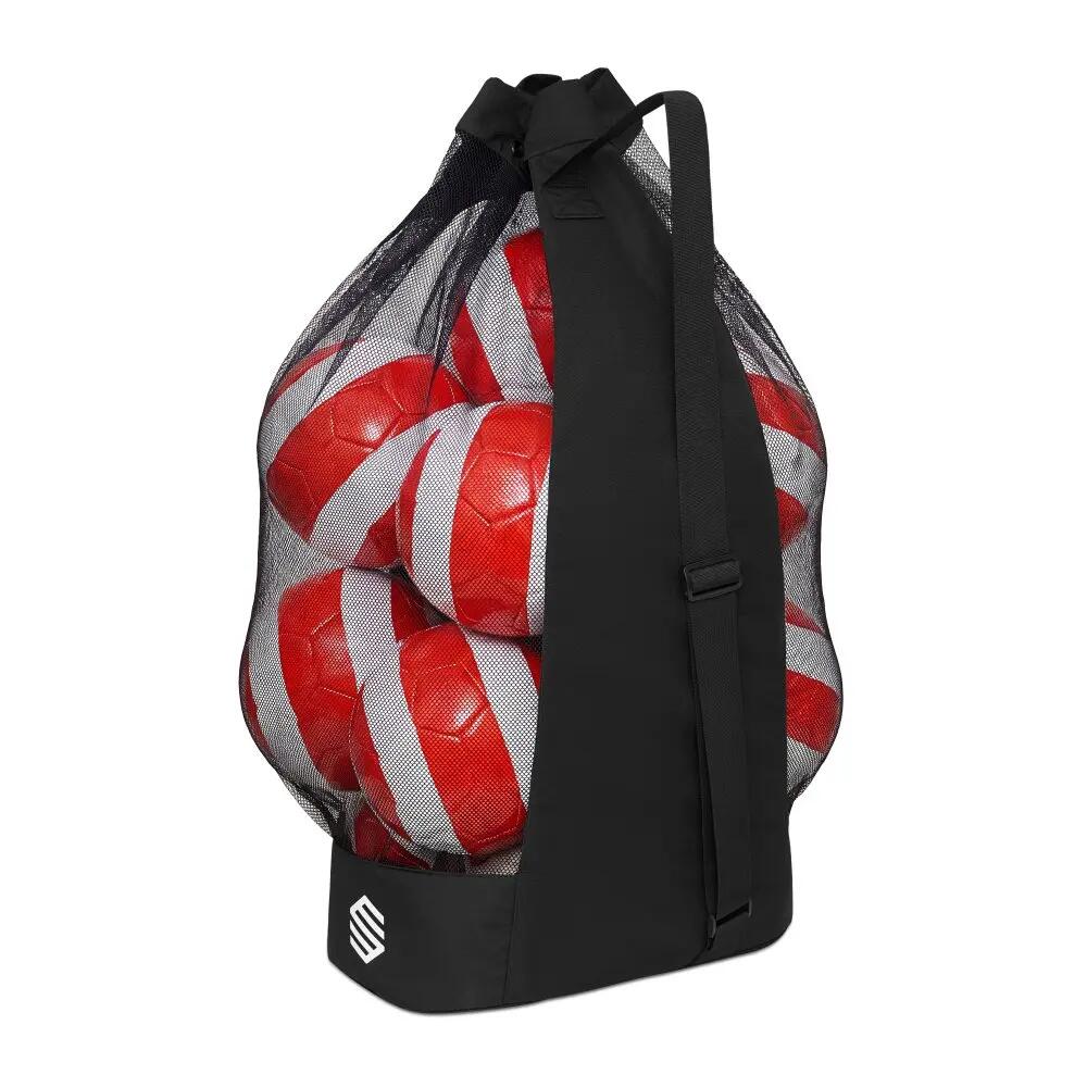 Sacca portapalloni calcio 95L Uomo e donna Ball Bag Nero 2/5