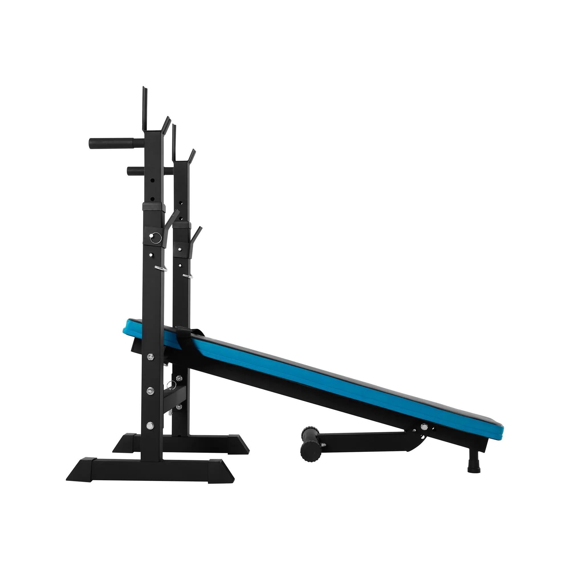 Ławka treningowa prosta regulowana ze stojakami REBEL ACTIVE 2/7