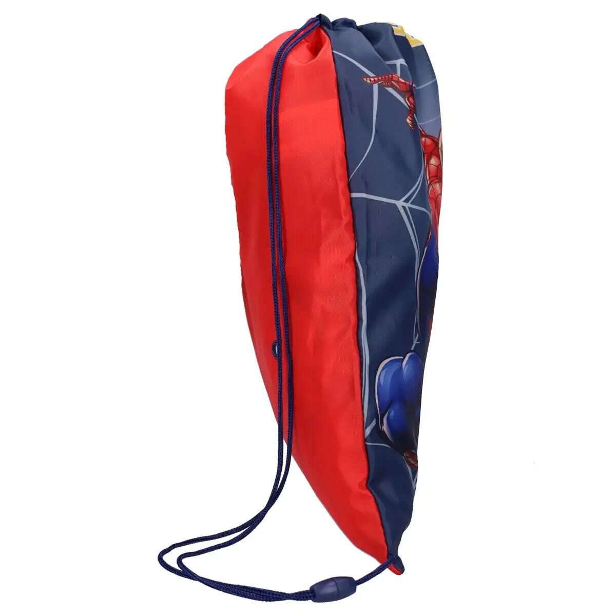 Unisex - Schulsport - Turnbeutel - mit Kordelzug, leicht, bedruckt - dunkelblau 3/4