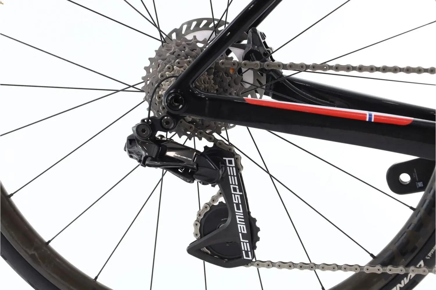 Tweedehands racefiets · Ridley Falcn RS Di2 12V · ZGAN fiets 3/8