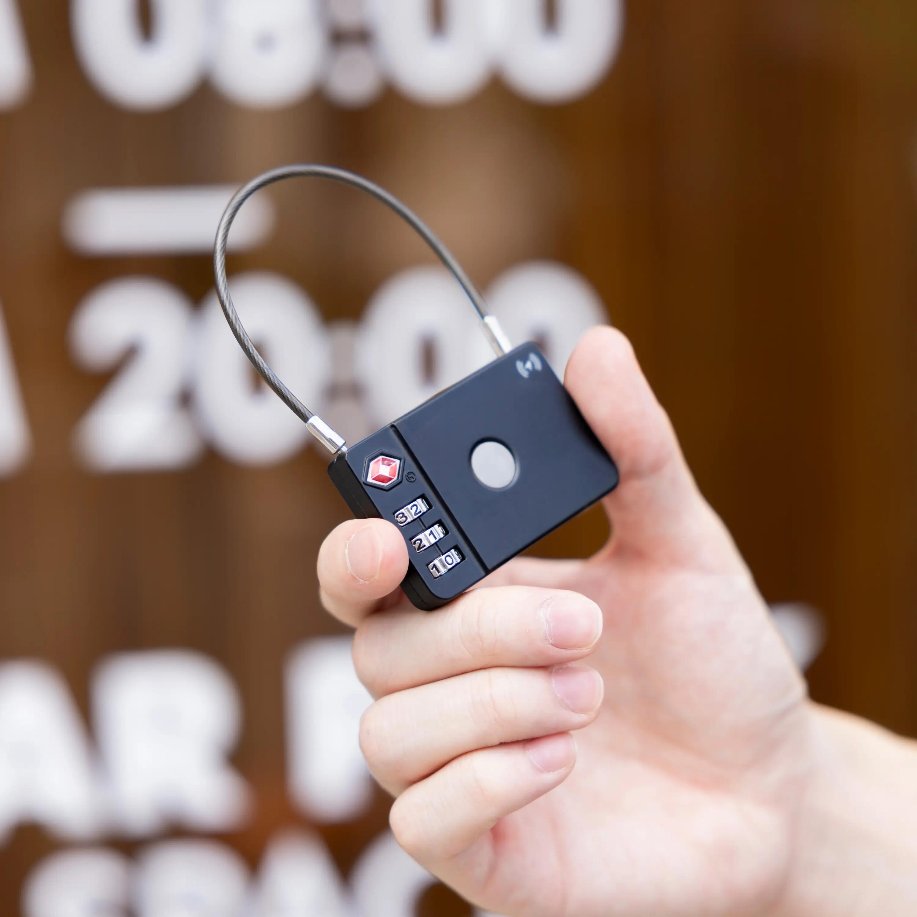 Candado TSA localizador compatible con Apple Find My y Android Find Hub 3/9