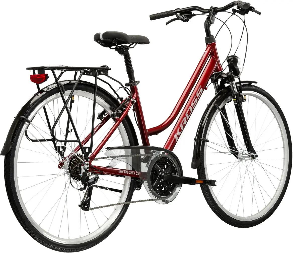 Rower trekkingowy Kross Explorer 2.0 D 28" L (19") 21 biegów V-Brake rubinowy 3/3