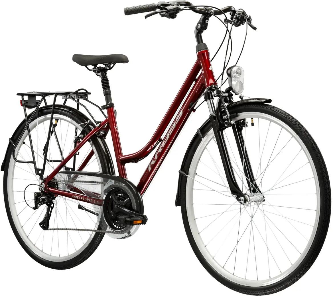 Rower trekkingowy Kross Explorer 2.0 D 28" L (19") 21 biegów V-Brake rubinowy 2/3