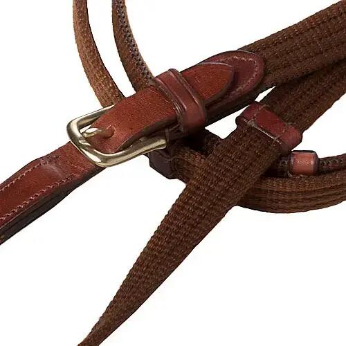 Rênes pour cheval en toile Lexhis 2/3