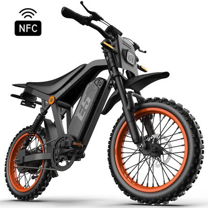 Vélo électrique - ville - homme - batterie amovible 48v 20ah - e5 - noir
