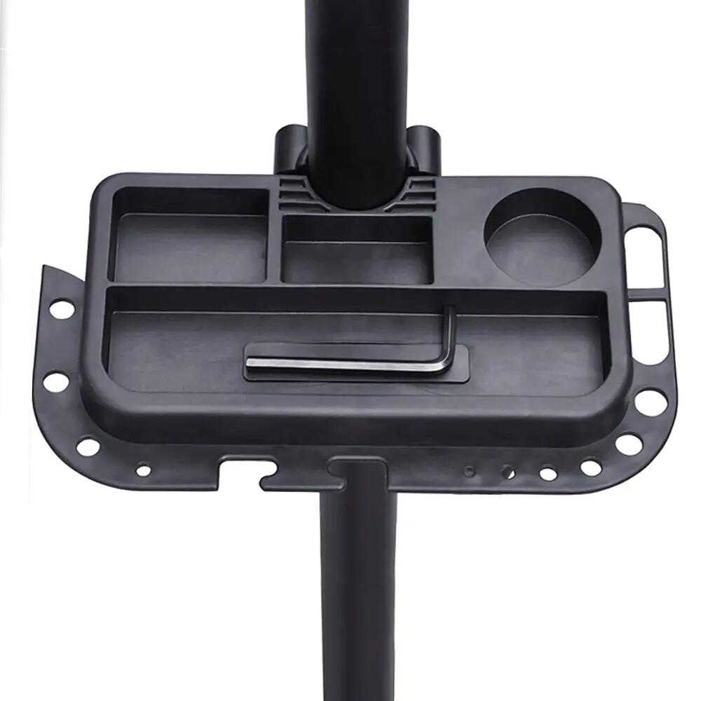 Pied d'atelier vélo réglable pliable avec pince porte-outil charge 30 kg noir 7/11