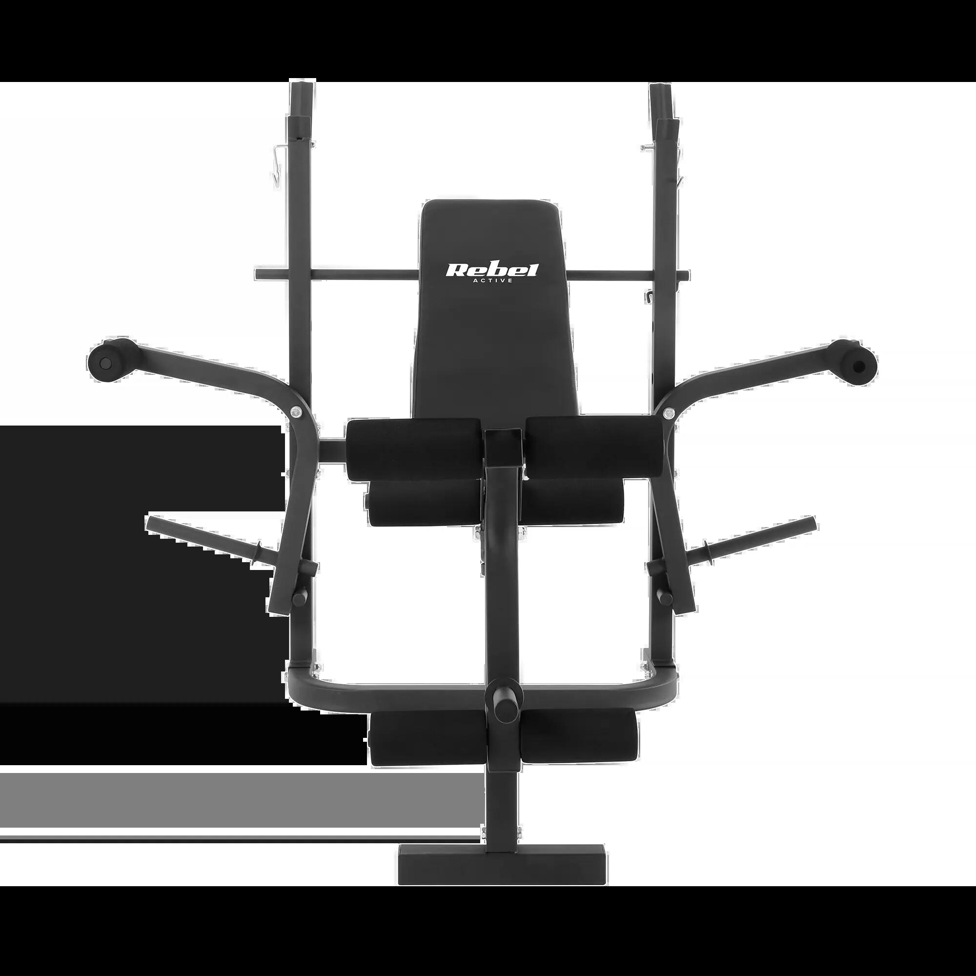 Ławka treningowa regulowana wielofunkcyjna Rebel do 220 kg 3 poziomy 7/7