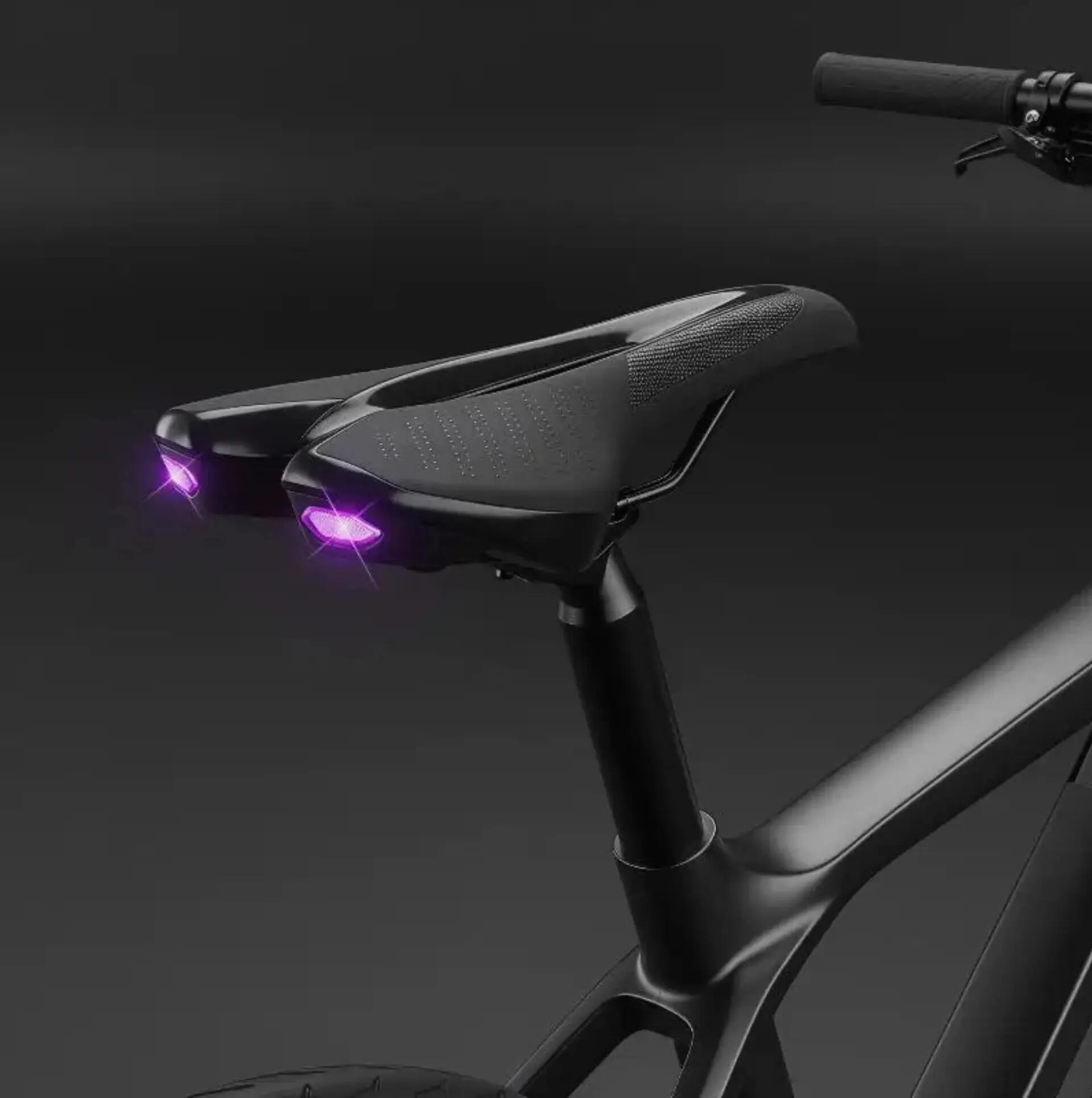 Fahrradsattel mit integriertem LED-Rücklicht - USB-C - 6 Leuchtmodi 2/7