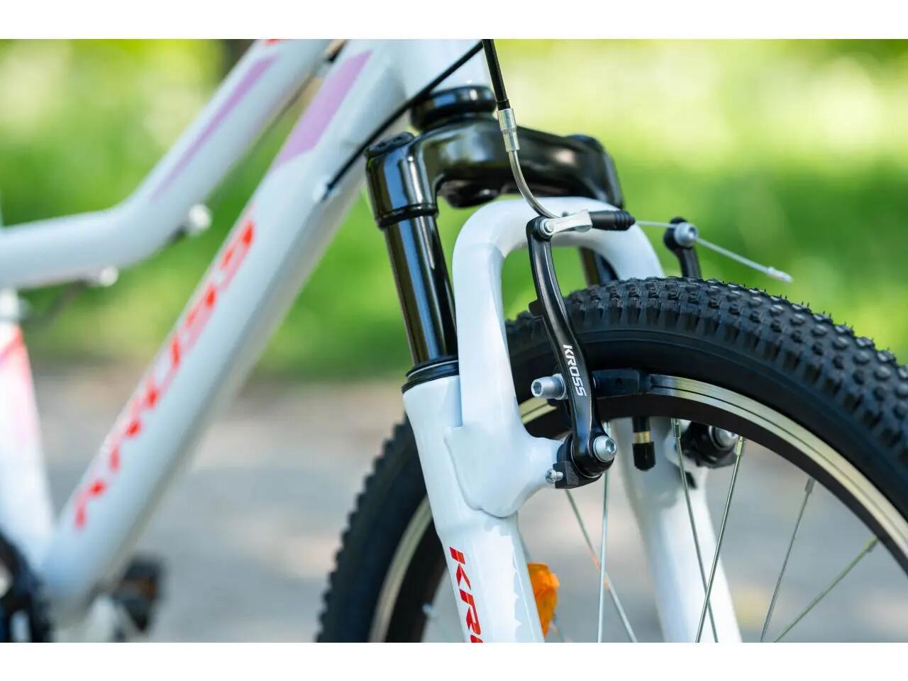 Rower dziecięcy Kross Lea Mini 2.0 20" 6 biegów biały czerwony różowy 5/7