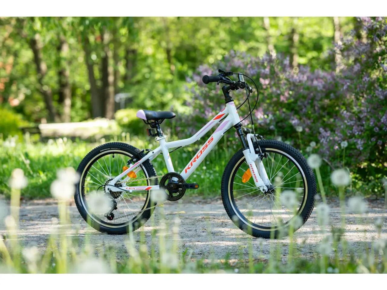 Rower dziecięcy Kross Lea Mini 2.0 20" 6 biegów biały czerwony różowy 2/7