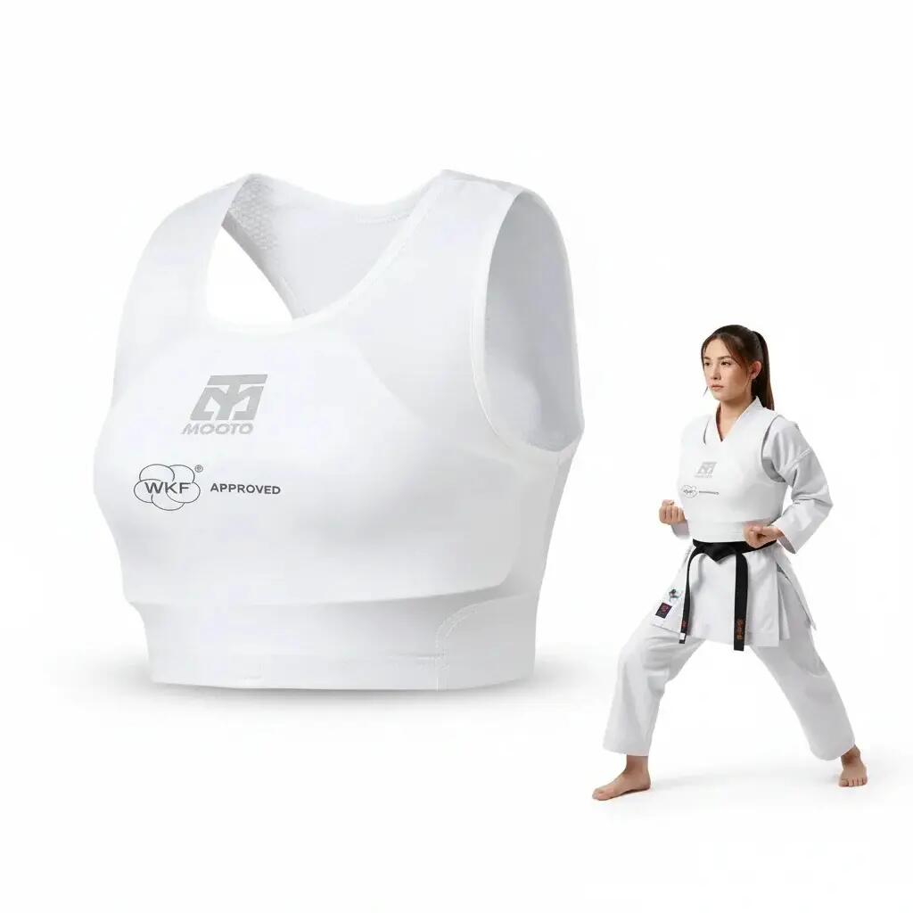 Elastyczny top ochronny dla kobiet Karate WKF MOOTO 1/7