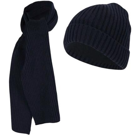 Muts & Sjaal jongens Ribbed Effen 2/4 Jaar Navy