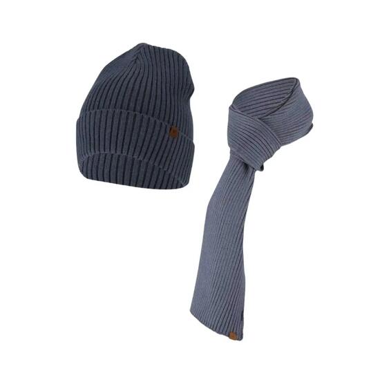 Muts & Sjaal heren Ribbed Effen One Size Denim