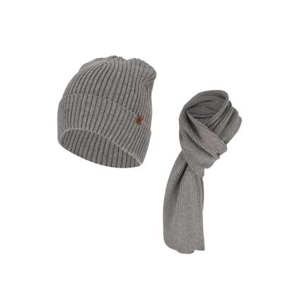Muts & Sjaal heren Ribbed Effen One Size Taupe