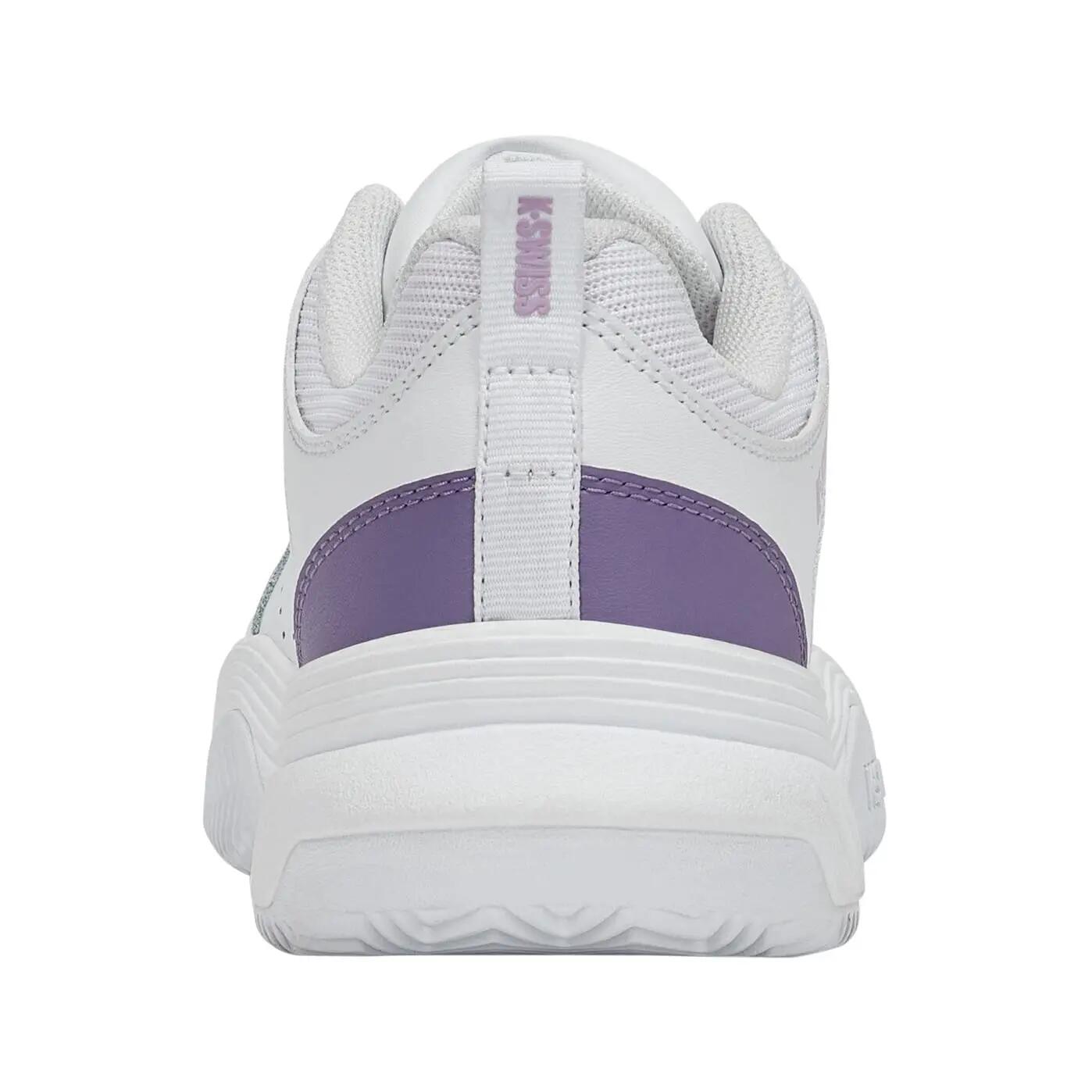 K-SWISS Court Express 2 Clay Damen-Tennisschuh, Weiß-Purpur 5/7