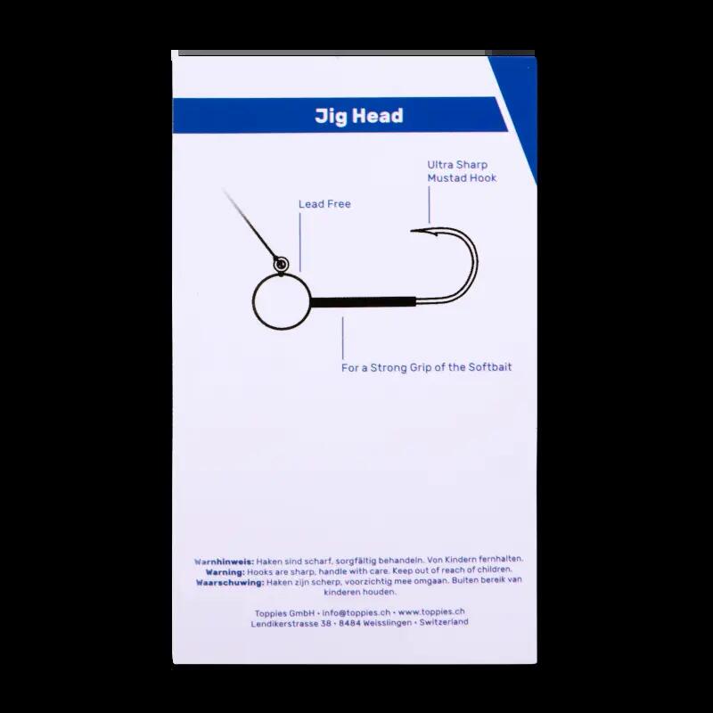 Toppies – Tungsten Ball Jig Head (#2/0, 7.2g) 4/5