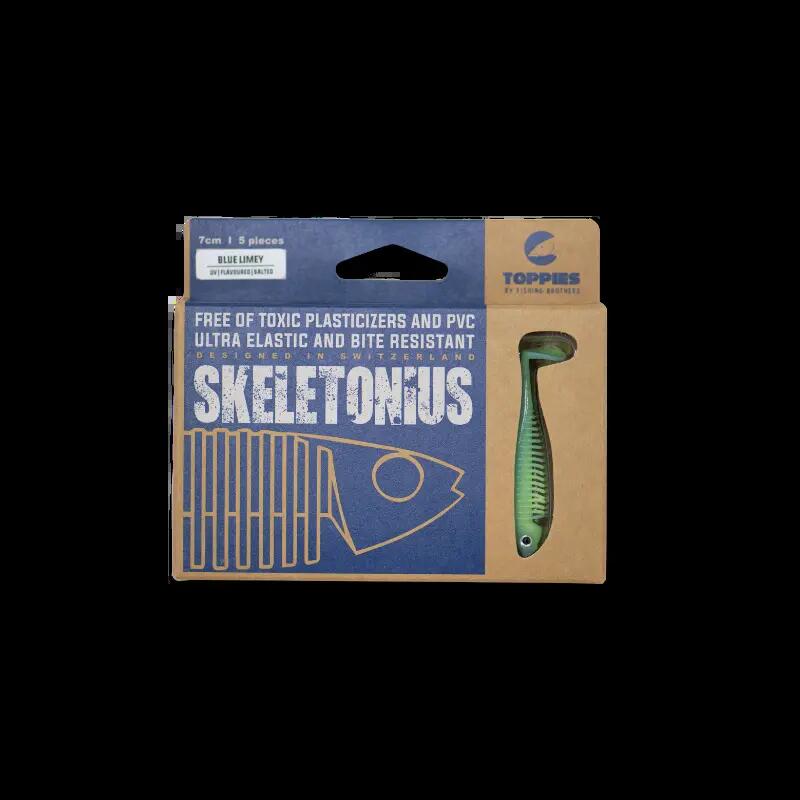 Softbaits - Toppies – Skeletonius (Motoroil, 10 cm) 6/7