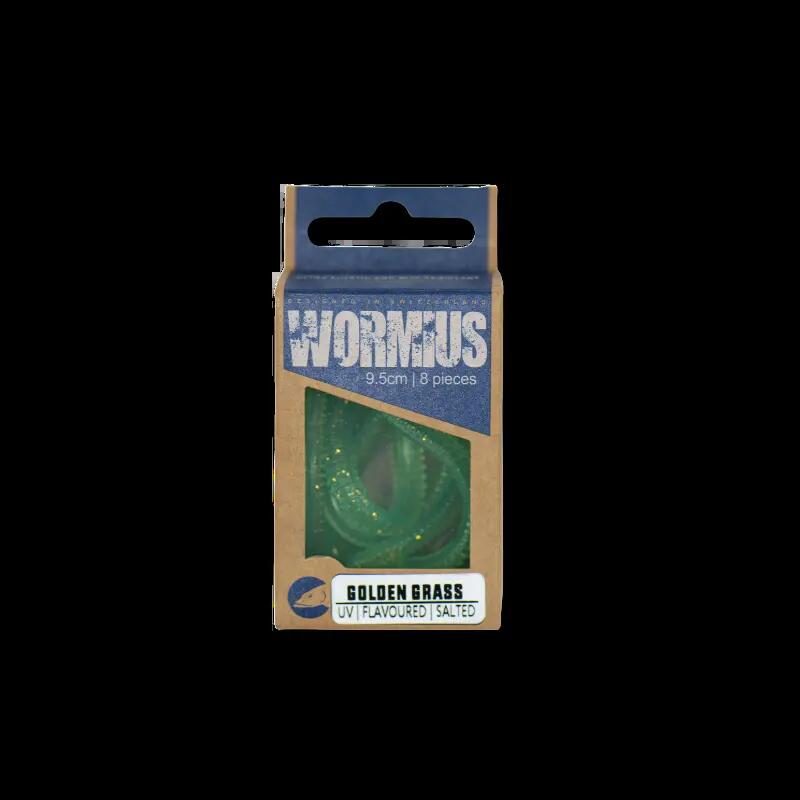 Gummiköder - Toppies - Wormius (9.5 cm) (Golden Grass) 2/4