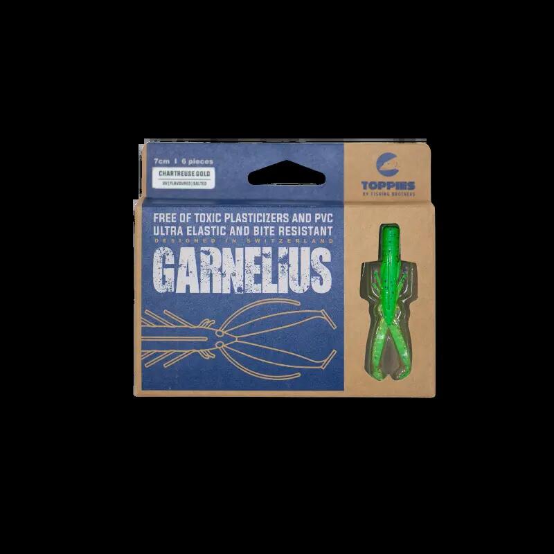 Softbaits - Toppies – Garnelius (Chartreuse Gold, 7 cm) 2/5