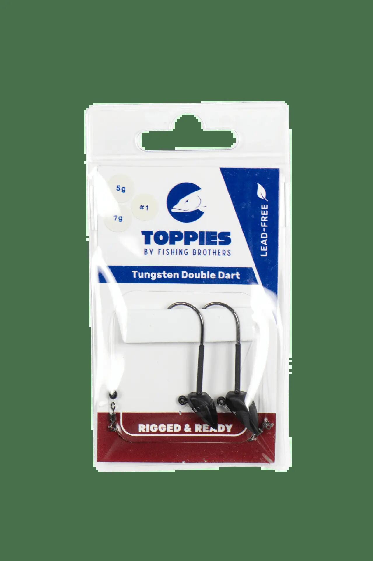Tête plombée - Toppies - Tungsten Double Dart 5g + 7g 3/4