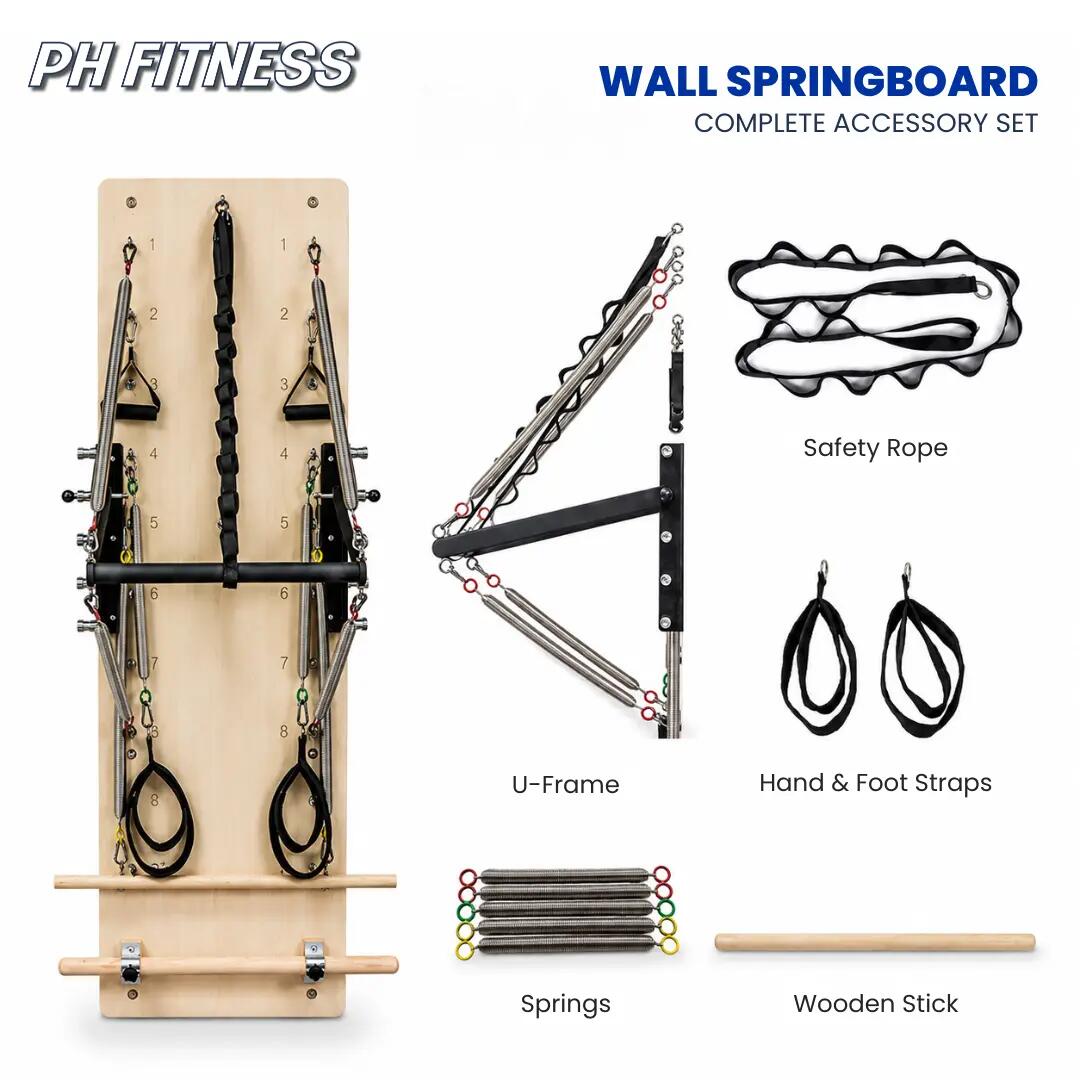 Attrezzo Pilates da parete con molle | PH Fitness 3/9