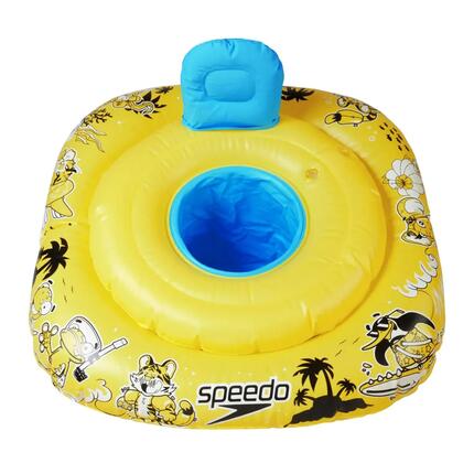 Bouée Siège De Piscine (Jaune Vif / Noir / Azur)