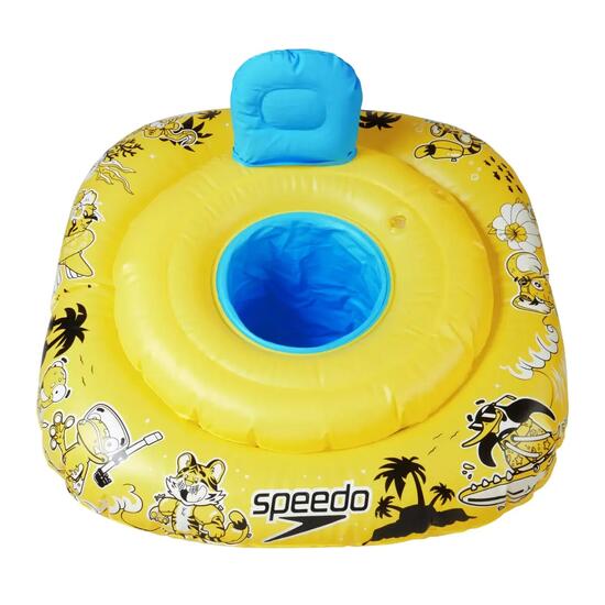 Bouée Siège De Piscine (Jaune Vif / Noir / Azur)