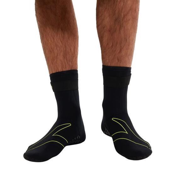HerrenDamen Unisex Schwimmsocken "Open Water", Neopren Damen und Herren Schwarz