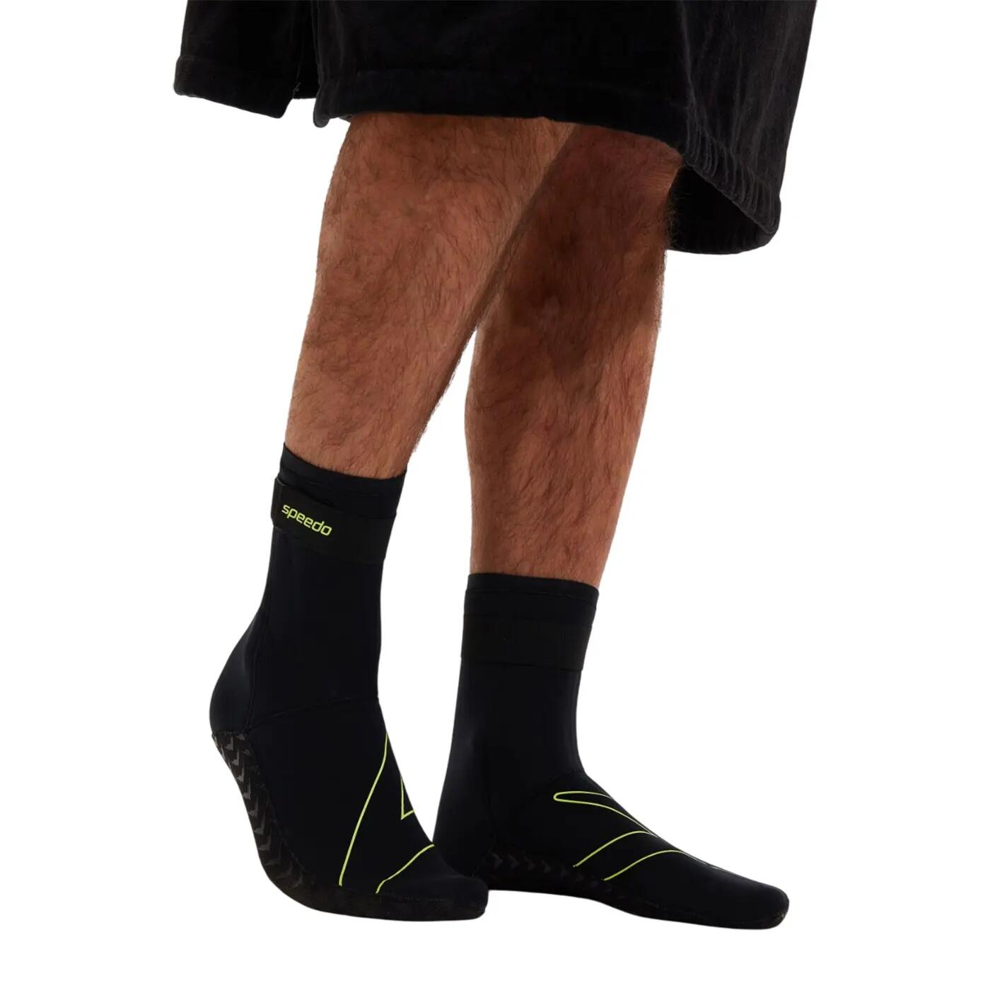 Adulto Unisex Neoprene Calzini Da Bagno Speedo Open Water Nero 33 EU - 35 EU 3/5