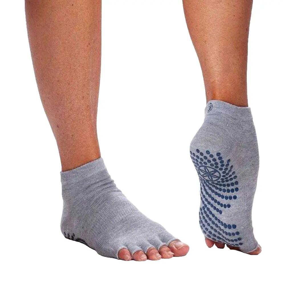 Antislipvingerloze sokken voor volwassenen (unisex) (set van 2) 5/5
