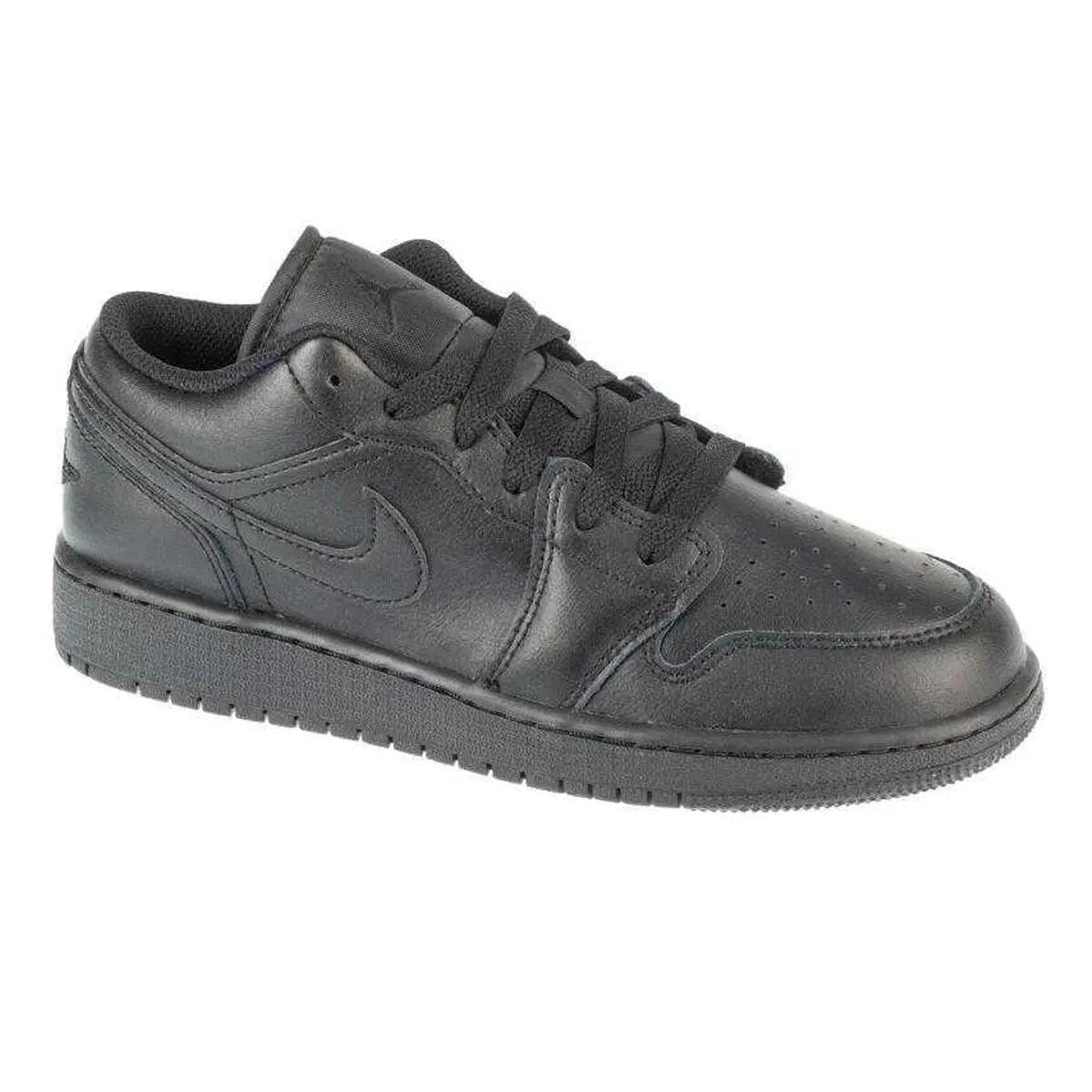 Scarpe Sportive Pelle BassoBambini Nike Air Jordan 1 Nero 4/4