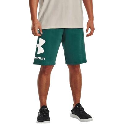 Heren rival fleece shorts groot logo (groen)