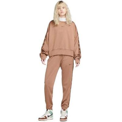 Pantaloni Da Jogging Nastro Marchiato Donna Nike Marrone