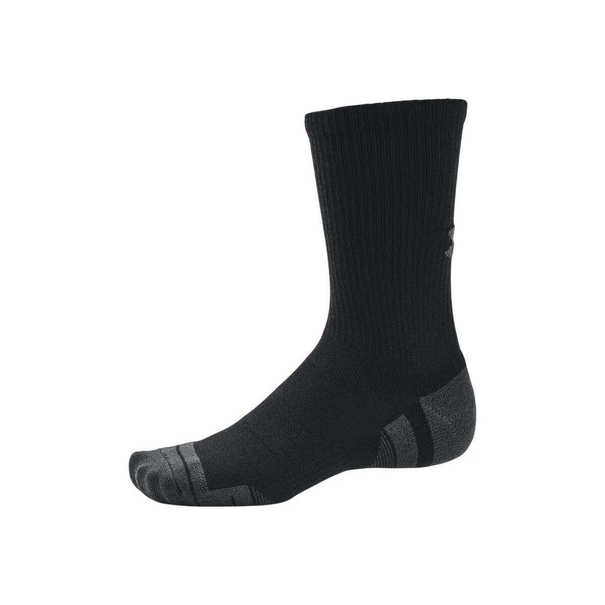 Set 3 Paia di Calze Alte UA Performance Tech Nere 4/5