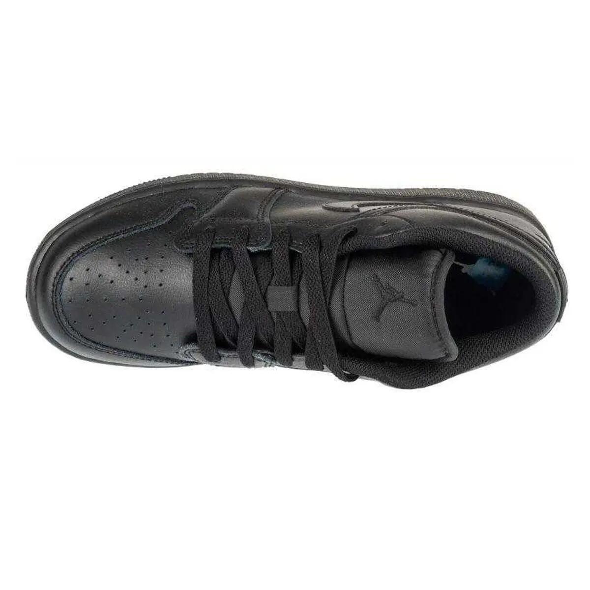 Scarpe Sportive Pelle BassoBambini Nike Air Jordan 1 Nero 2/4
