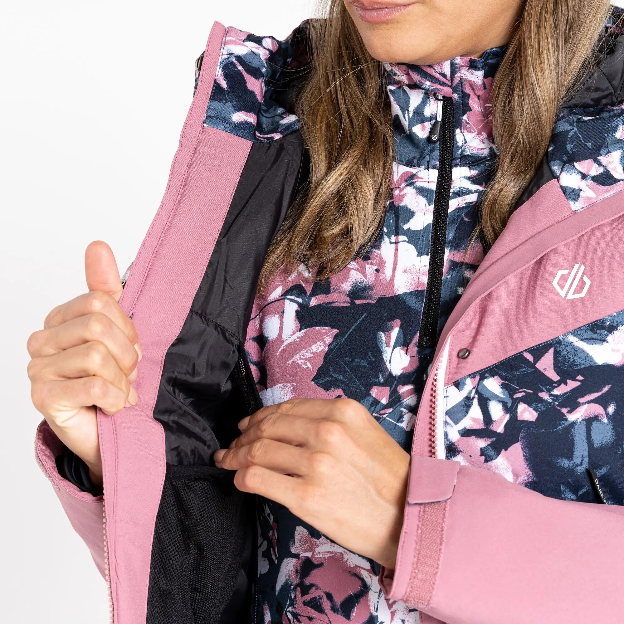 Womens/Ladies Determined Waterproof Insulated Ski Jacket (Mesa Rose/Black) 7/7
