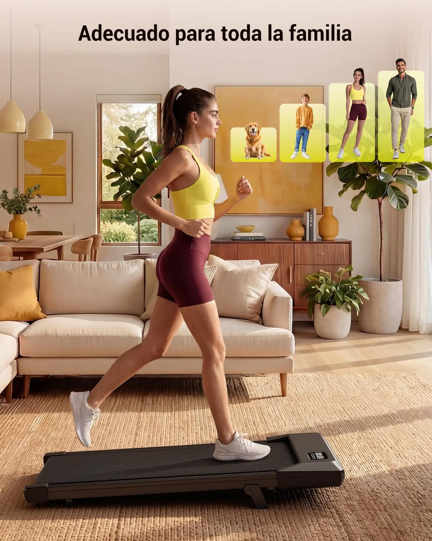 Unisex Fitness Cinta de Correr Ultracompacta 7% Inclinación Q2 Urban Plus 7/7