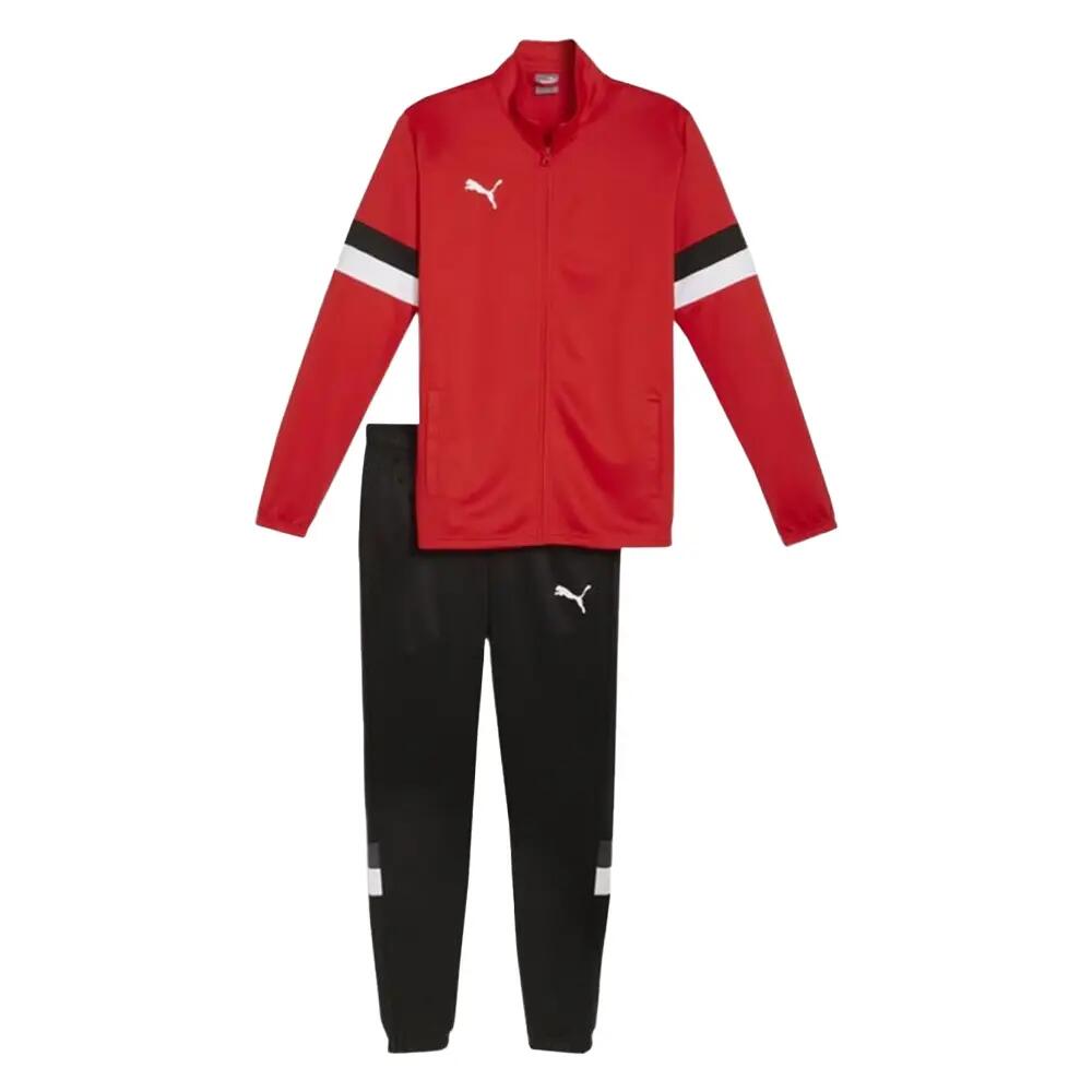 Tuta Uomo Puma Team Rise Nero Rosso 2/5