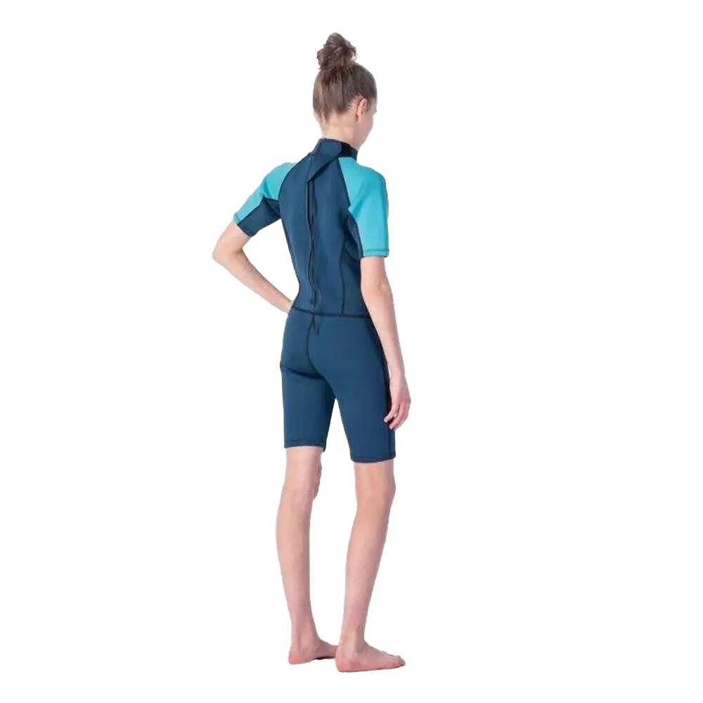 Combinaison De Plongée Natation SURFO Enfant (Bleu Marine Foncé / Bleu) 4/5