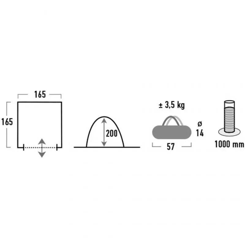 Logo Tenda High Peak Lido Pavilion Blu Grigio 7/7