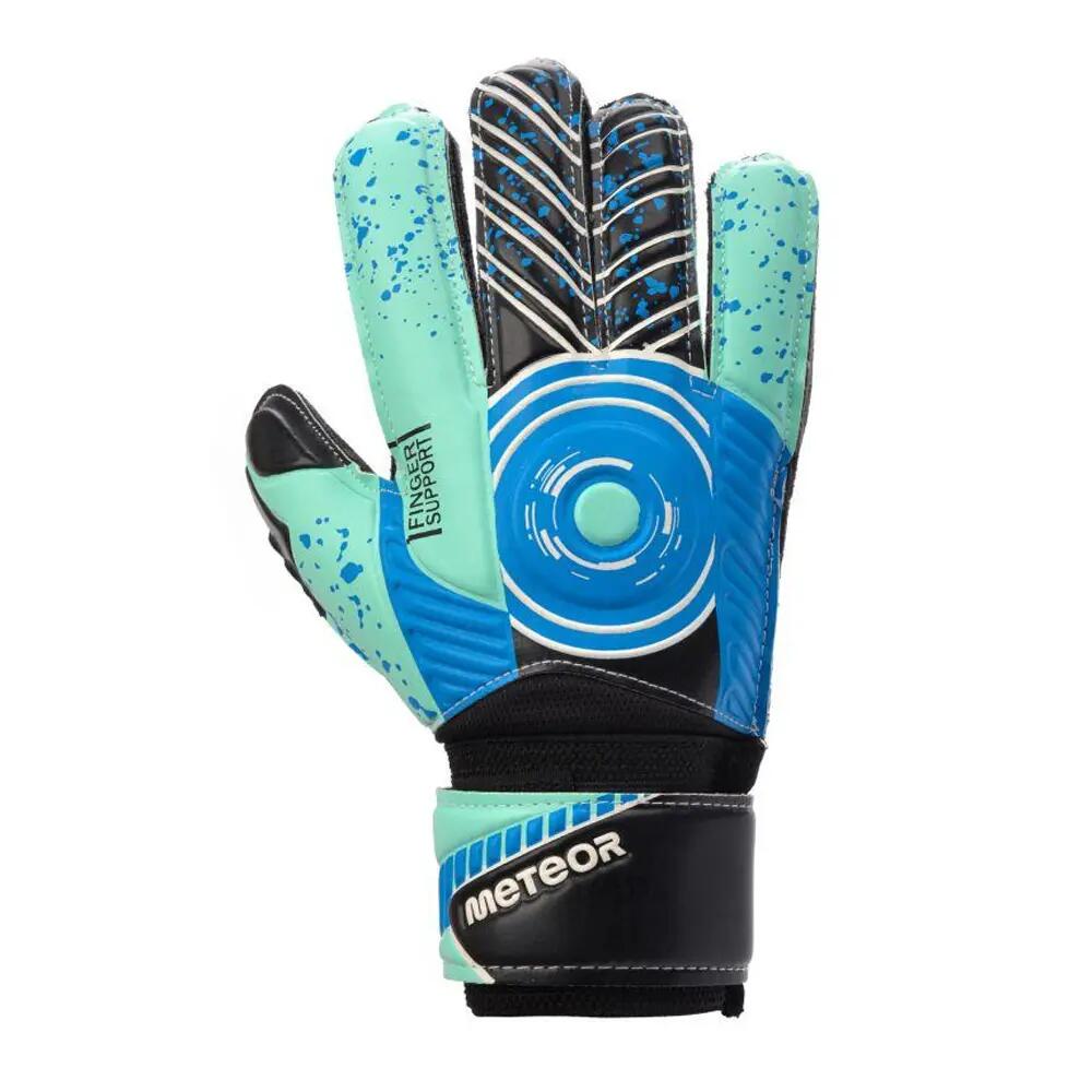 Guantes de Portero Defense Diseño Logotipo para Niños/Niñas Negro, Verde 1/6