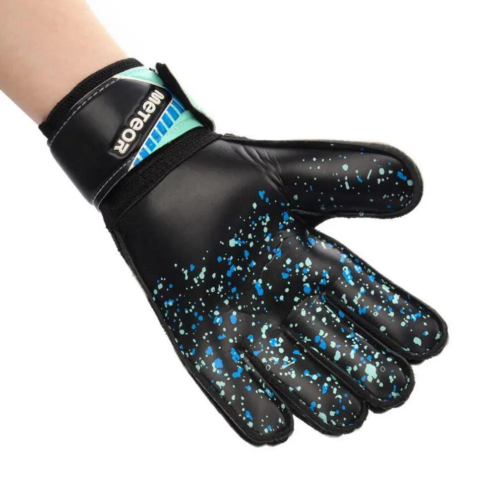 Guantes de Portero Defense Diseño Logotipo para Niños/Niñas Negro, Verde 4/6