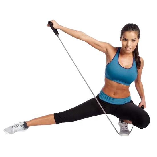 Gomma Regolabile Fitness Banda Di Resistenza Body Sculpture Nero Grigio Taglia